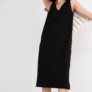 Madewell Linen-Cotton Side-Button Midi Dress - Size XS - Item NA269 - NW…